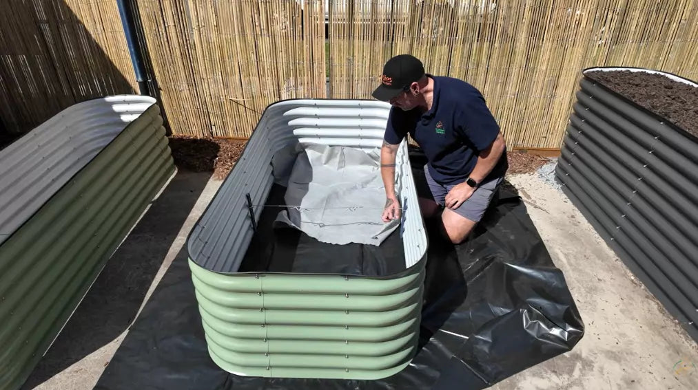 How to Put a Raised Garden Bed on Concrete