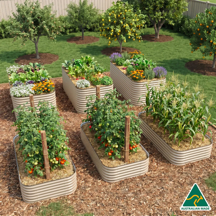 Family Self Sufficient Garden Setup – 6 Jumbo Beds