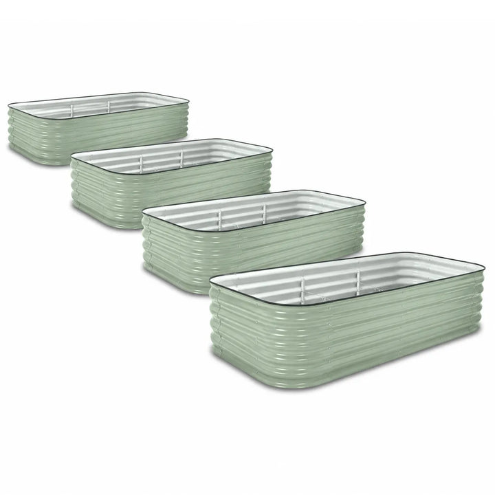 4-Pack — 15" Jumbo Modular Steel Raised Garden Beds