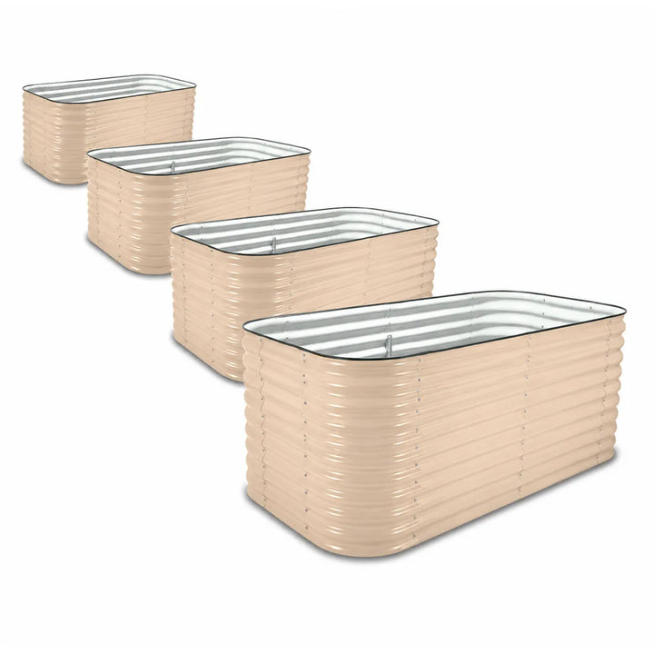 4-Pack — 29" Jumbo Modular Steel Raised Garden Beds