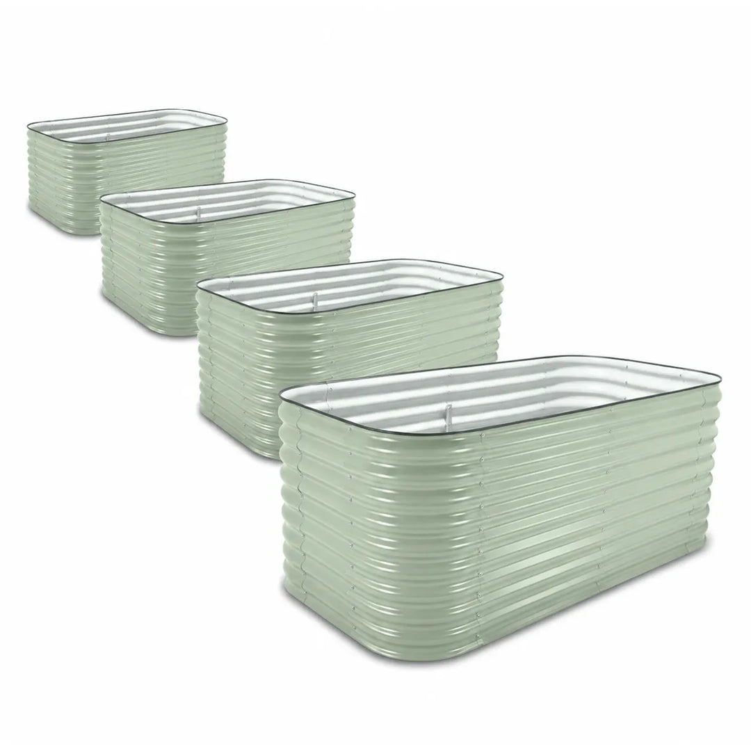 4-Pack — 29" Jumbo Modular Steel Raised Garden Beds