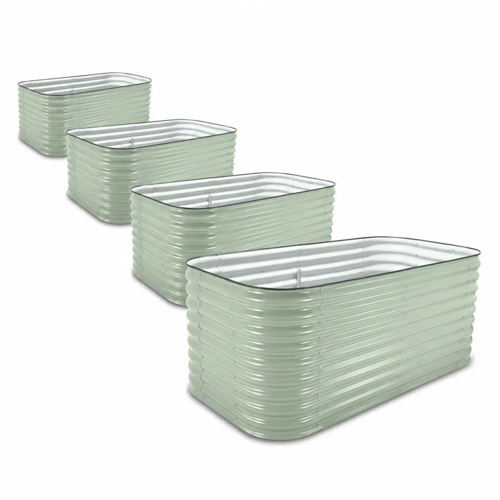 4-Pack — 29" Jumbo Modular Steel Raised Garden Beds