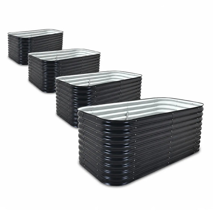 4-Pack — 29" Jumbo Modular Steel Raised Garden Beds