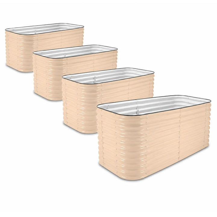 4-Pack — 29" Large Modular Steel Raised Garden Beds