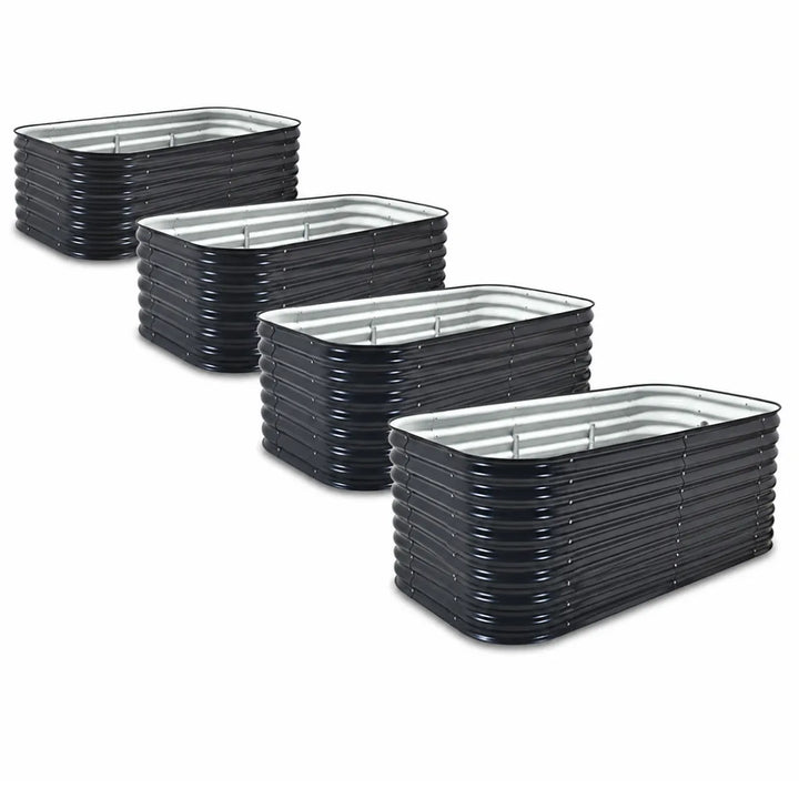 4-Pack — 29" Large Modular Steel Raised Garden Beds