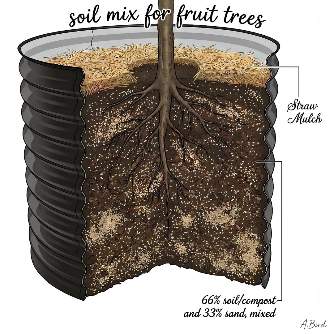 Round Metal Raised Garden Bed 29" Tall