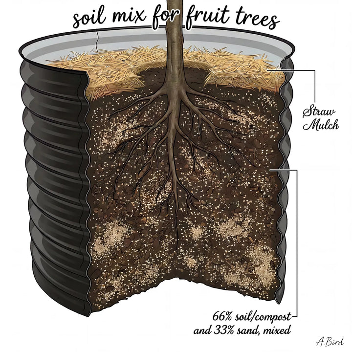 Round Metal Raised Garden Bed 29" Tall