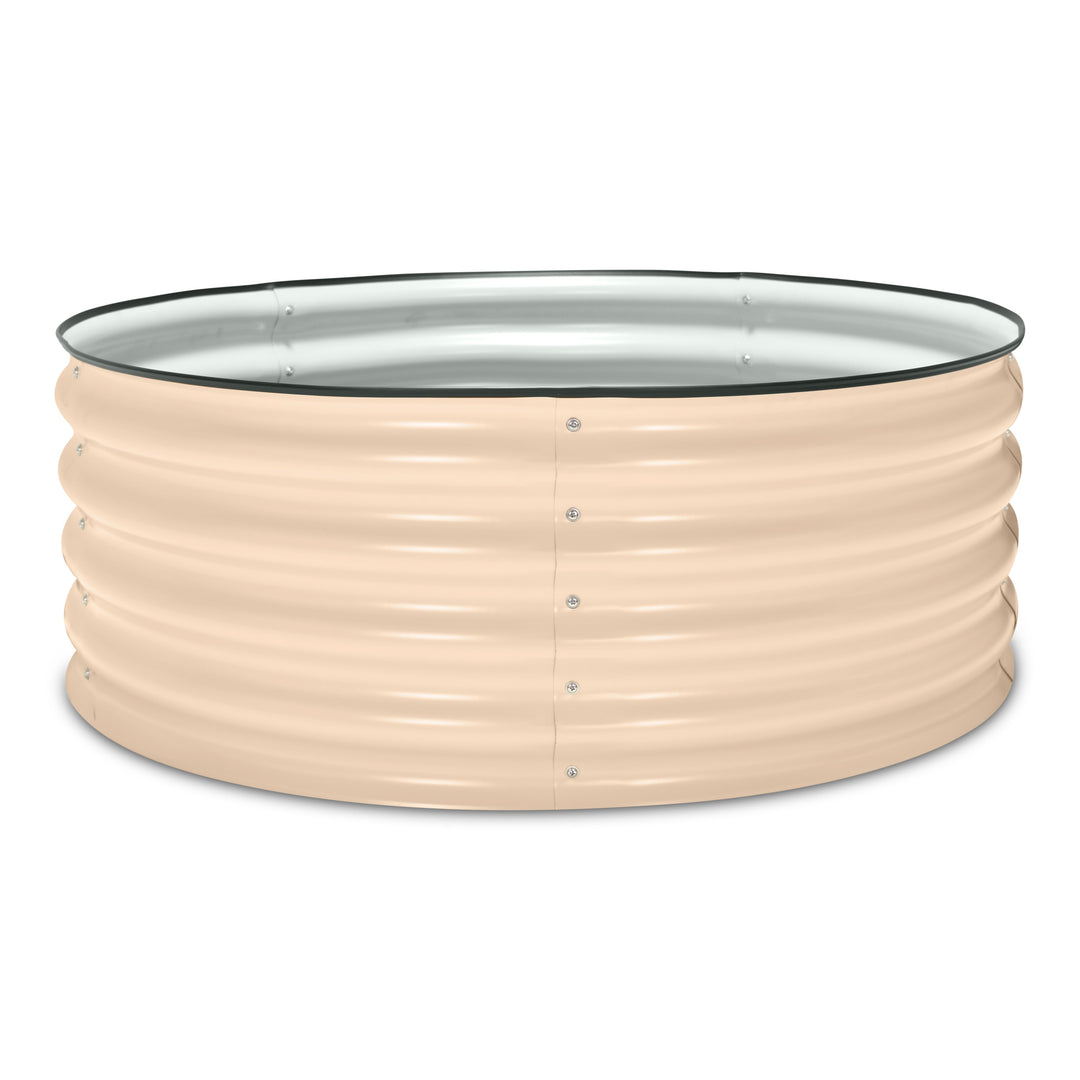 Round Metal Raised Garden Bed 15" Tall