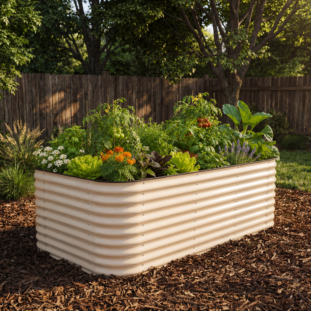 Jumbo Modular Steel Raised Garden Bed 29" Tall