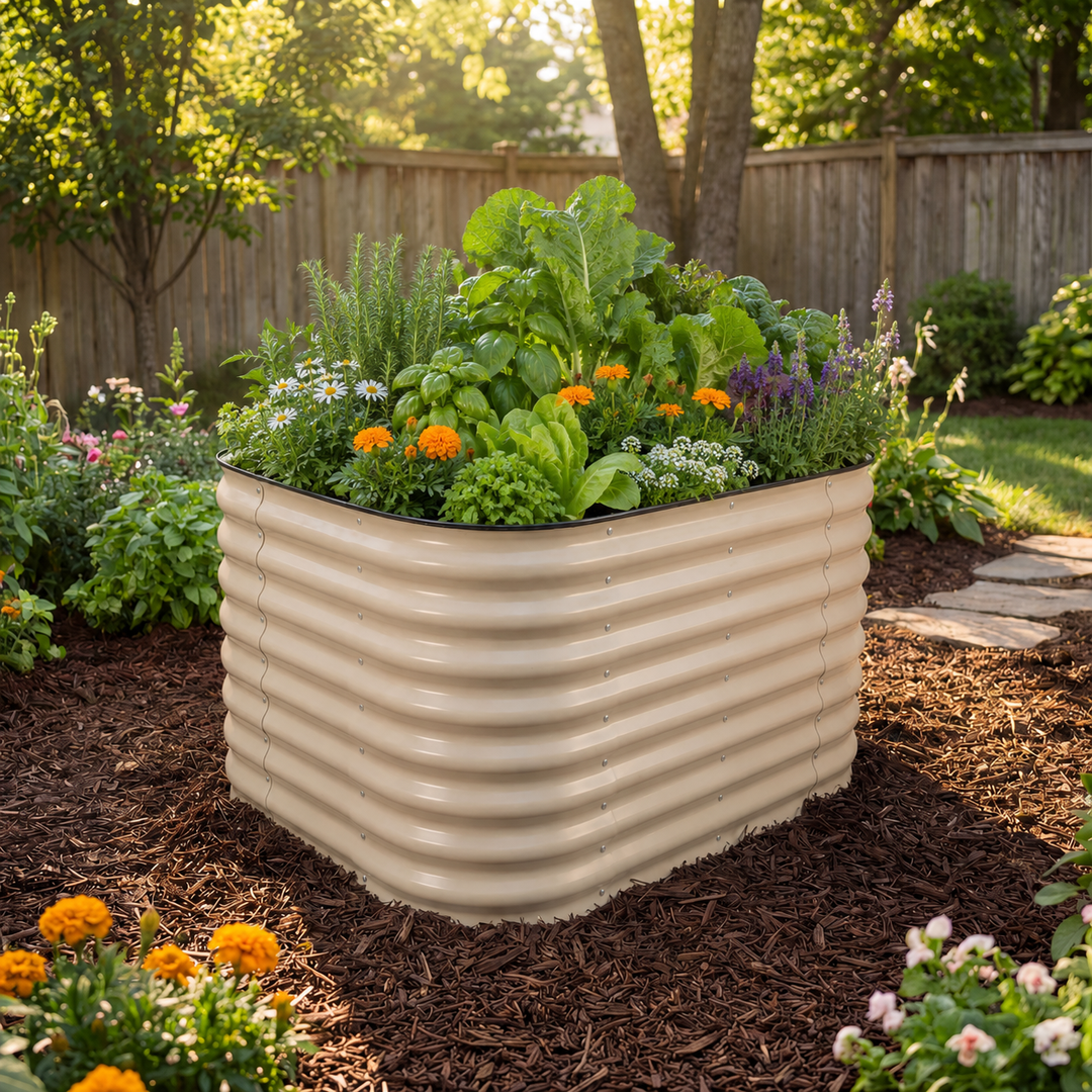 Medium Modular Steel Raised Garden Bed 29" Tall
