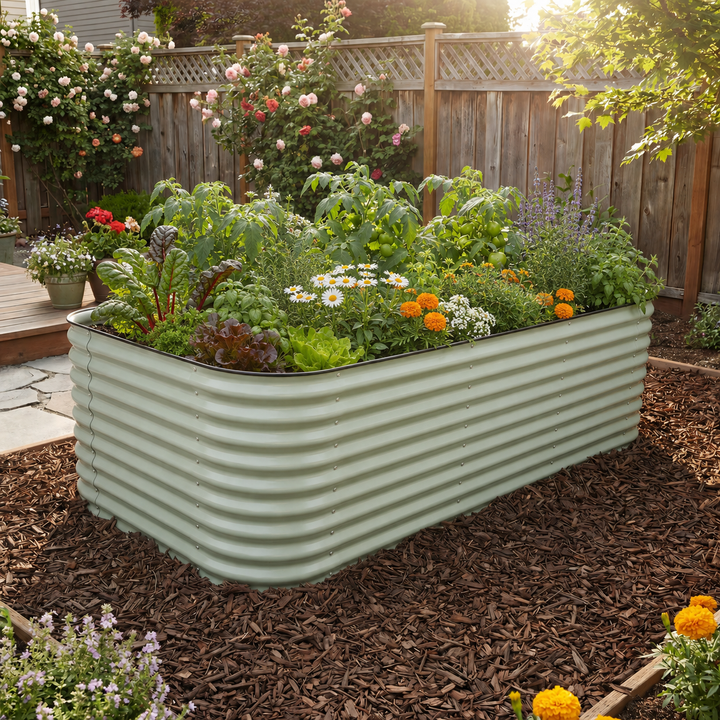 Jumbo Modular Steel Raised Garden Bed 29" Tall