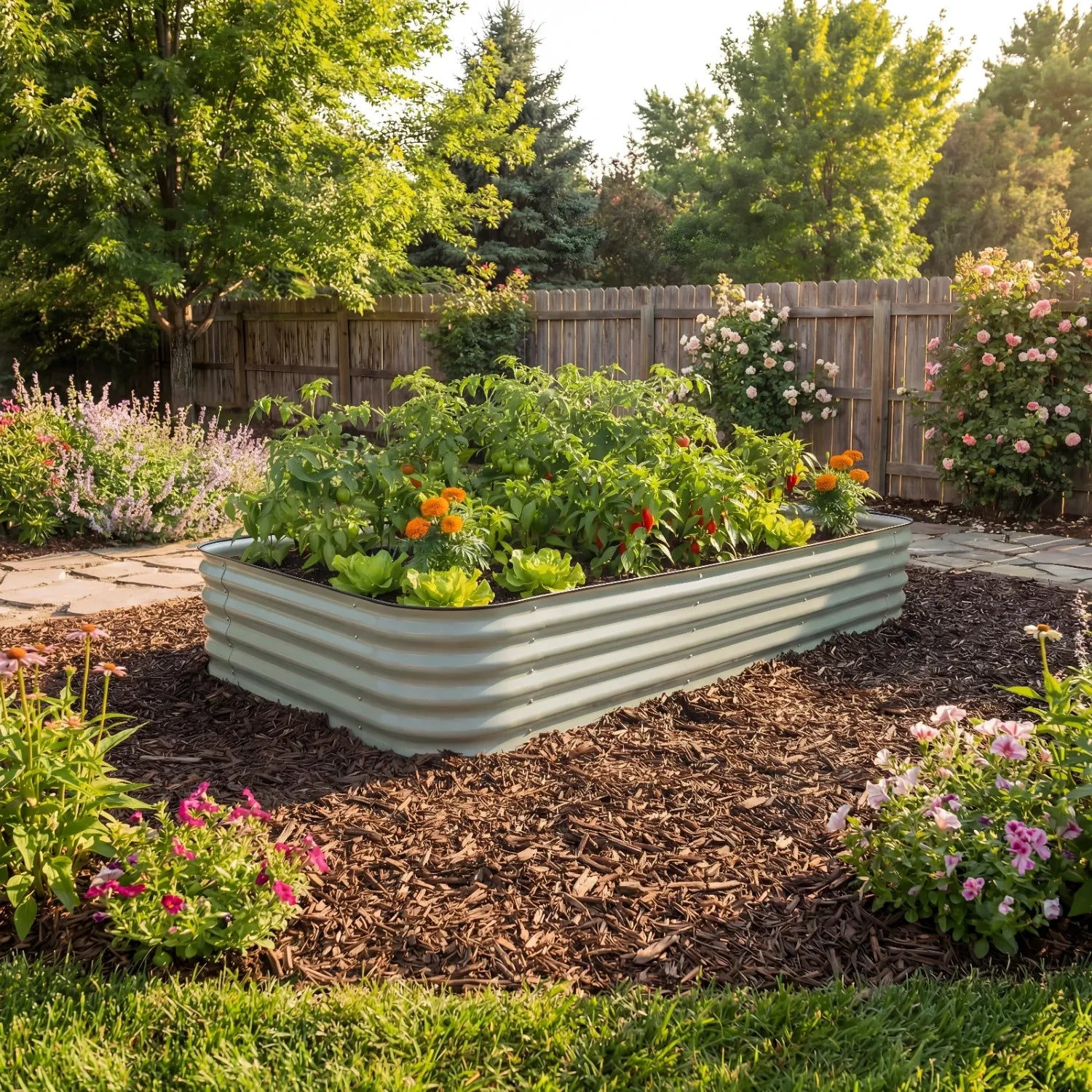 Birdies Garden Products Modular Steel Raised Garden Bed - Thumbnail 3