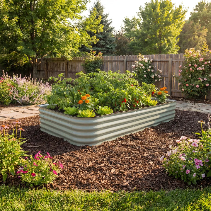 Jumbo Modular Steel Raised Garden Bed 15" Tall