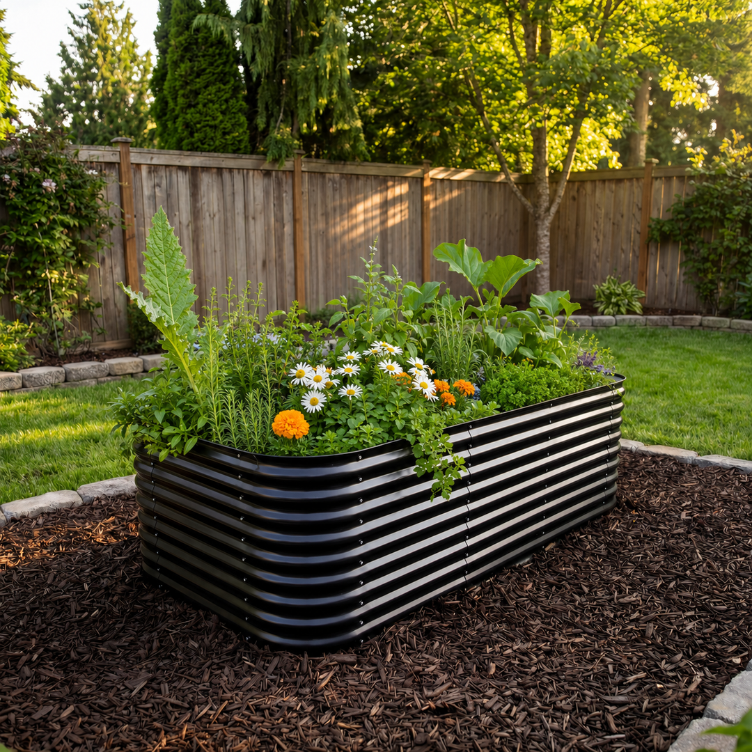 Jumbo Modular Steel Raised Garden Bed 29" Tall