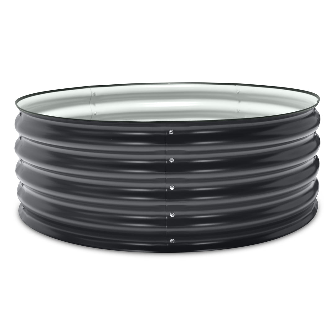 Round Metal Raised Garden Bed 15" Tall