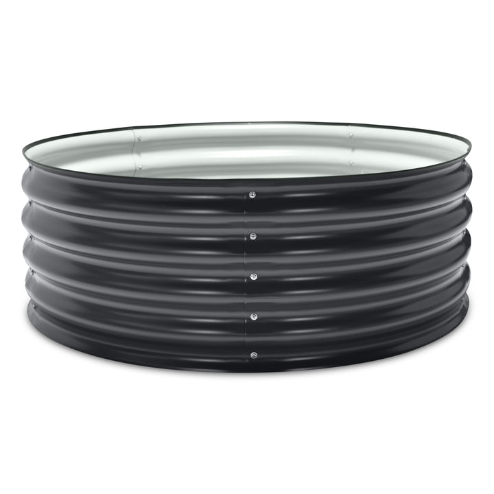 Round Metal Raised Garden Bed 15" Tall