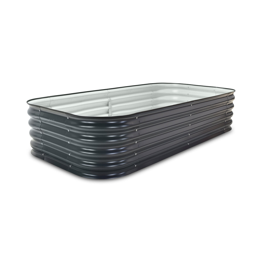 Large Modular Steel Raised Garden Bed 15" Tall